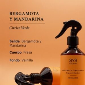 AMBIENTADOR PULVERIZADOR BERGAMOTA Y MANDARINA