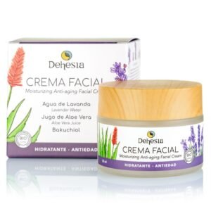 CREMA FACIAL HIDRATANTE-ANTIEDAD BIO CON LAVANDA, ALOE VERA Y BAKUCHIOL