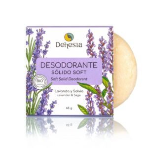DESODORANTE SÓLIDO SOFT BIO CON LAVANDA Y SALVIA, DEHESIA
