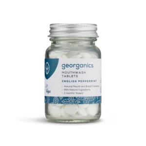 PASTILLAS DE ENJUAGUE BUCAL- MENTA – GEORGANICS, 120 UD