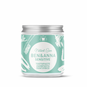 Dentífrico Sensitive tarrito de cristal- Ben y Anna, 100 ml