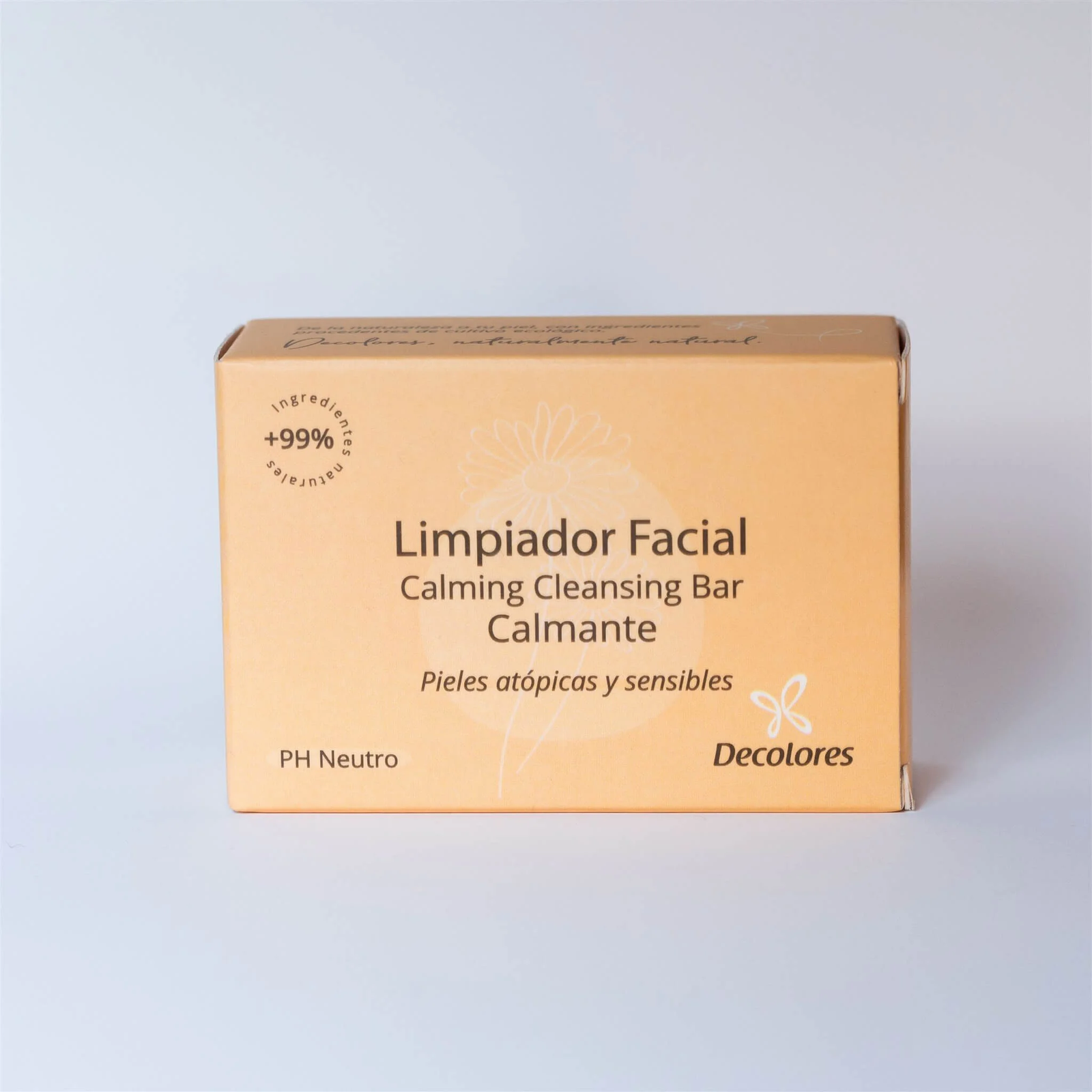 Limpiador Facial Solido Eco Piel Sensible y Atópica- DECOLORES, 80GR