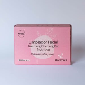 Limpiador Facial Sólido Eco Piel Normal y Seca-DECOLORES,80GR