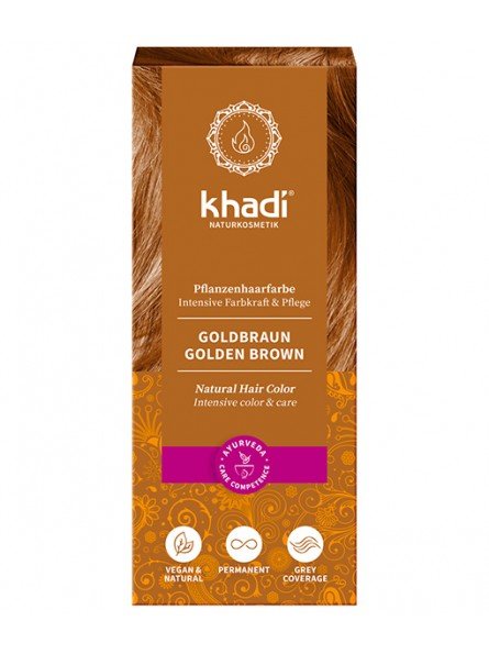 Tinte natural castaño dorado Khadi